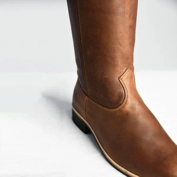 Bota Masculina Cano Longo Laçador Café