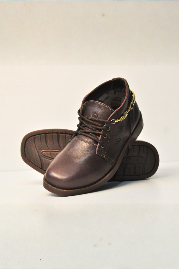 Botina Feminina Leve em Couro Imperador Café - BN70