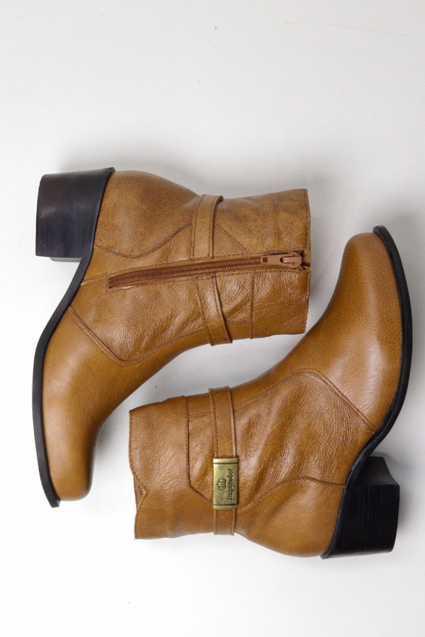Bota Feminina Realeza Caramelo em Couro - BT51