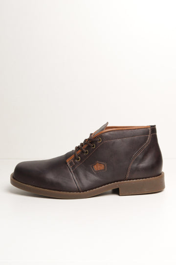 Botina Masculina Confort Café Graxo - BN60