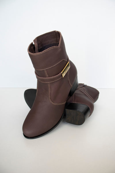 Bota Feminina Realeza em Couro Imperador Café - BI17