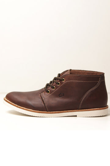 Botina Masculina Casual em Couro Imperador Café - BN08