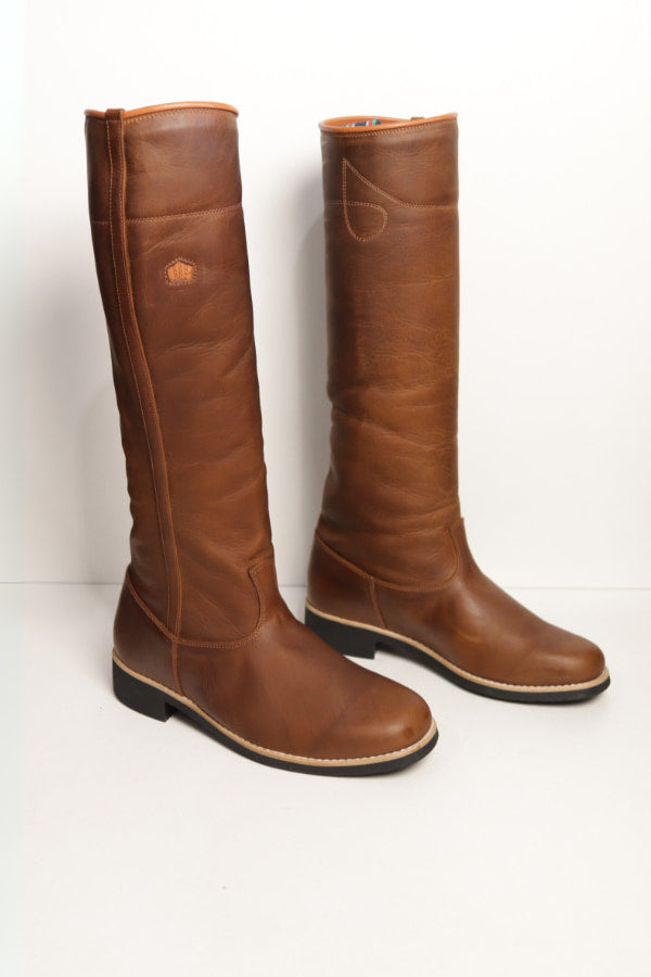 Bota Masculina Confort Premium em couro Imperador Café - BT33