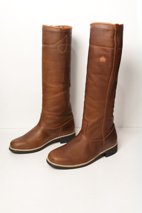 Bota Masculina Confort Premium em couro Imperador Café - BT33