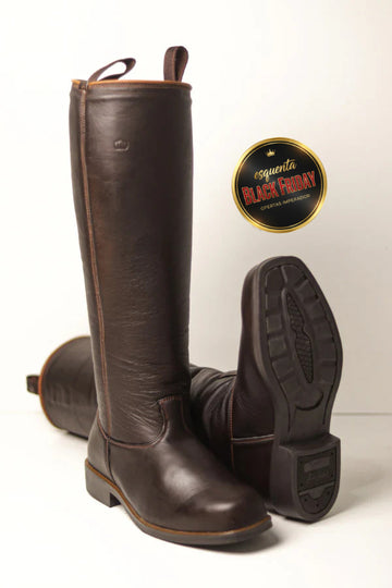 Bota Masculina Dalida em Couro Imperador Chocolate - BT37