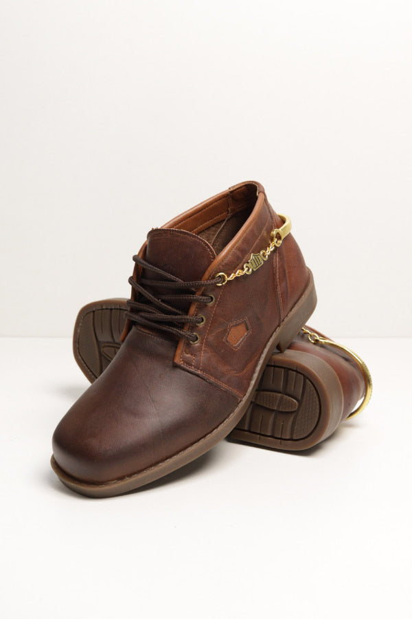 Botina Feminina Confort em Couro Imperador Graxo Whisk - BN67