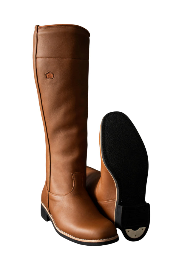 Bota Masculina em Couro Cano Mole Café Caiena - BT62