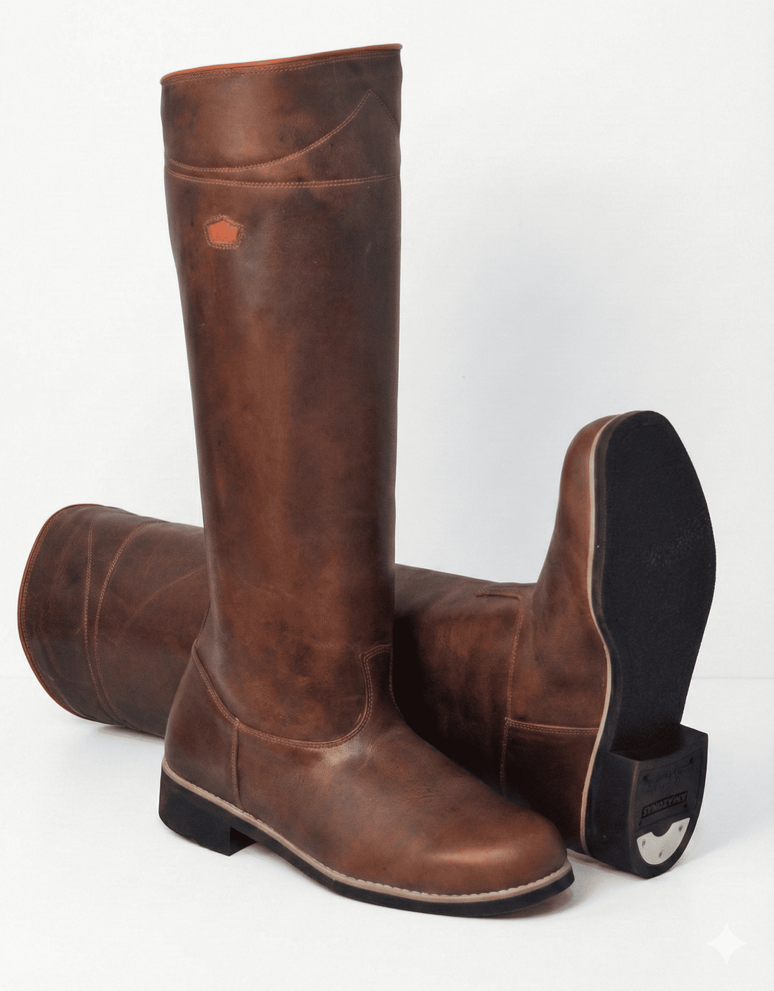 Bota Masculina Monarca em Couro Whisky - BT40