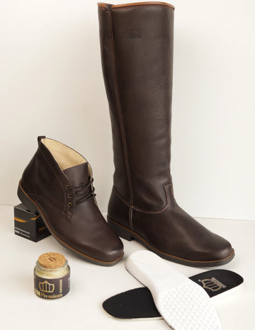 Combo Bota Dalida + Botina Dalida + Palmilha Gel + Cera Premium - BI19